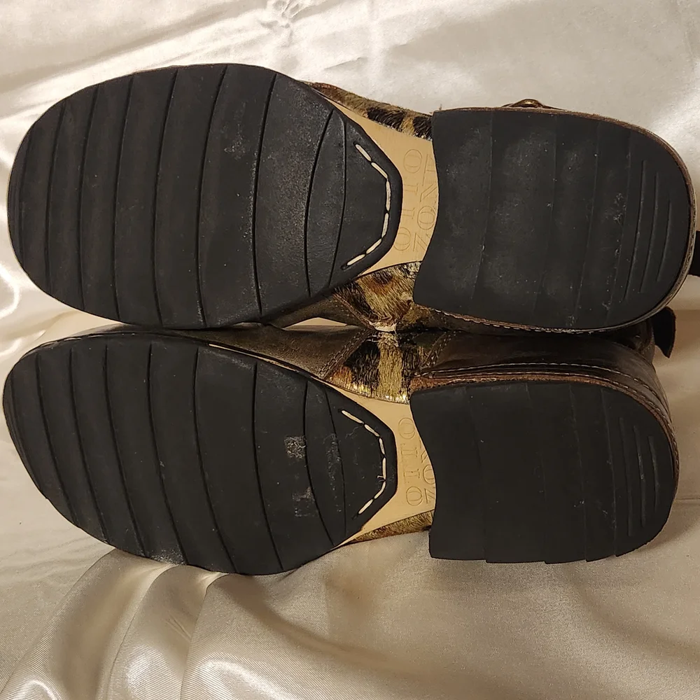 OTTO Brown and Camouflage Leather Boots - Picture 13 of 16